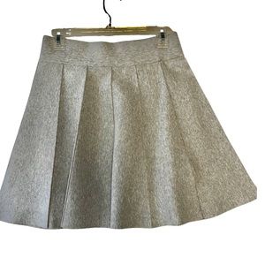 Stretch pleated mini skirt